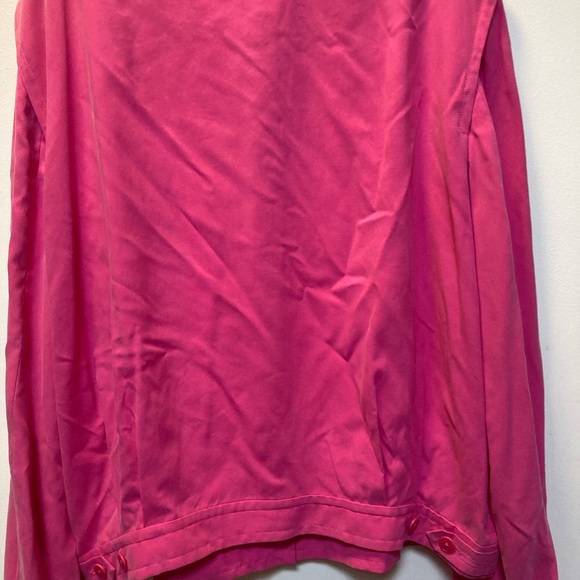 Lauren Ralph Lauren new with tags 100% silk full zip jacket! Size Large! Pink! - Picture 9 of 14
